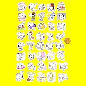 40pc brand new waterproof Snoopy (b) stickers